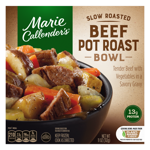 Marie Callender's Slow Roasted Beef Pot Roast Bowl, Single Serve Frozen Meal - 11 Ounce