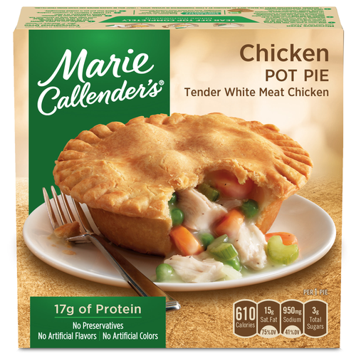 Marie Callender's Tender White Meat Chicken Pot Pie, Single Serve Frozen Meal - 10 Ounce Image 1 of 4