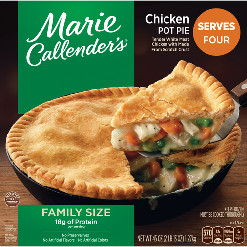 Marie Callender's Chicken Pot Pie, Family Size Frozen Meal - 45 Ounce