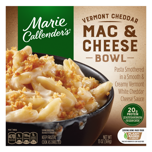 Marie Callender's Vermont Cheddar Mac And Cheese Bowl, Frozen Meal - 13 Ounce