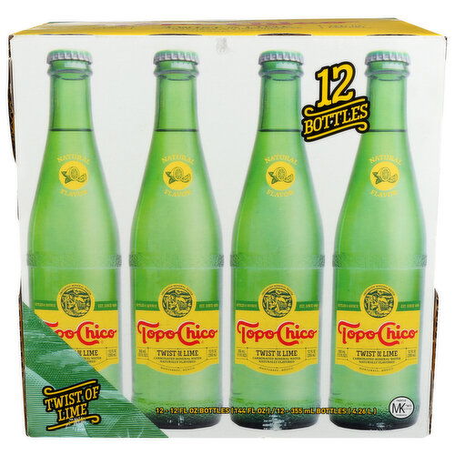 Topo Chico Water Mineral Lime 12pk - 12 Fluid Ounce - 12 Count