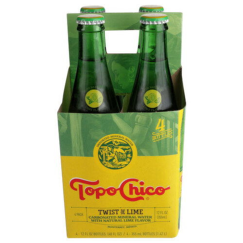 Topo Chico Twist Of Lime 4pk - 12 Fluid Ounce - 4 Count