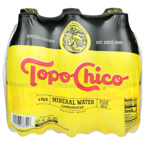 Topo Chico Carbonated Mineral Water - 20.3 Fluid Ounce - 6 Count Image 1 of 4