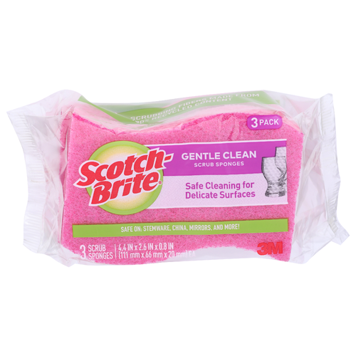 Scotch-Brite Gentle Clean Scrub Sponges - 3 Count