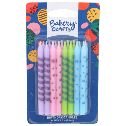 Bakery Crafts Birthday Candles - 16 Count