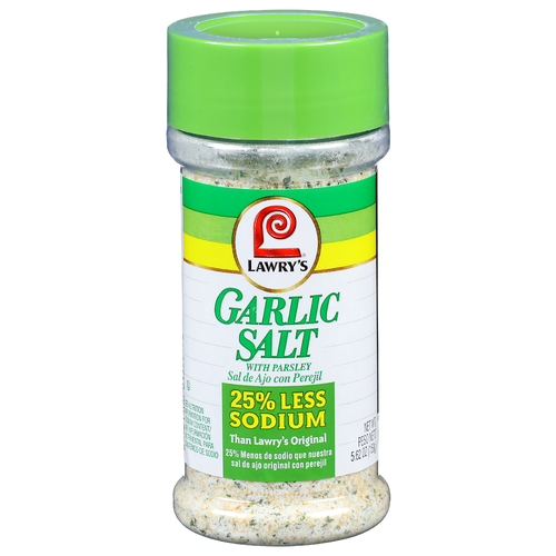 Lawry's With Parsley 25% Less Sodium Garlic Salt - 5.62 Ounce