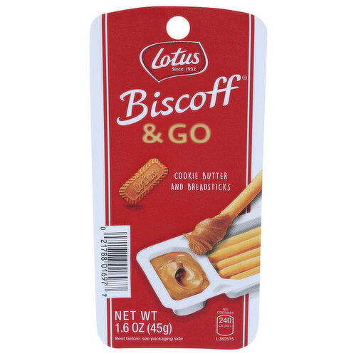 Biscoff & Go Cookie Butter And Breadsticks - 1.6 Ounce