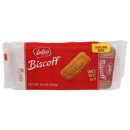 Biscoff Airline 2 Piece X 10 Extra Large Caramelized Biscuits - 0.88 Ounce - 10 Count