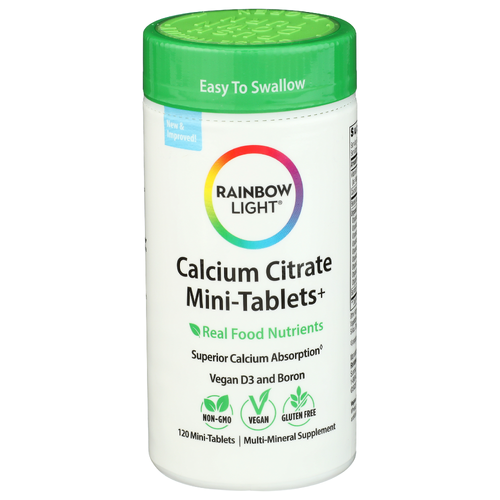 RAINBOW LIGHT Unflavored Mini-Tablets Rl Calcium Citrate Mini-Tabs - 120 Count