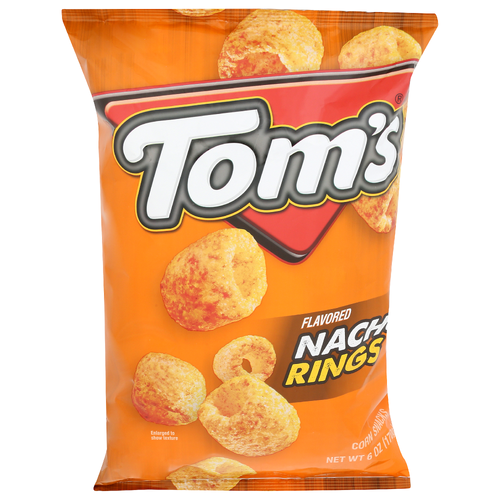 Tom's Nacho Rings Corn Snacks - 6 Ounce