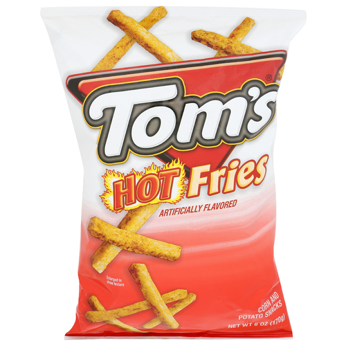 Tom's Hot Fries Corn And Potato Snacks - 6 Ounce