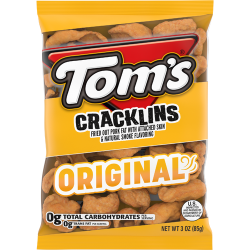 Tom's Original Cracklins - 3 Ounce Image 1 of 2
