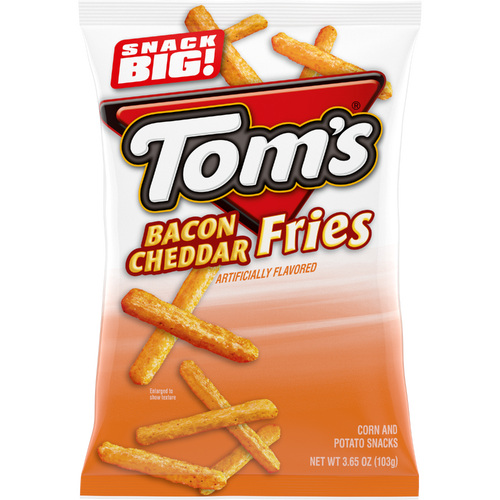 Tom's Bacon And Cheddar Flavored Bag - 3.65 Ounce Image 1 of 2
