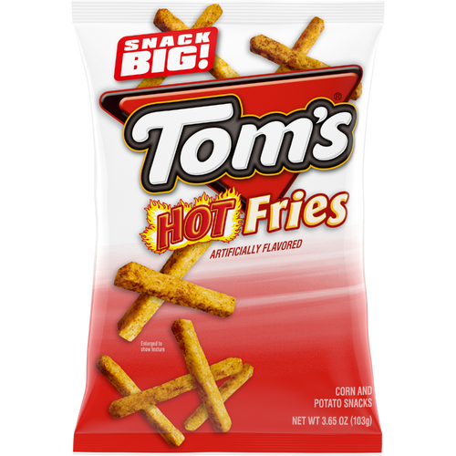 Tom's Hot Fries - 3.65 Ounce Image 1 of 2