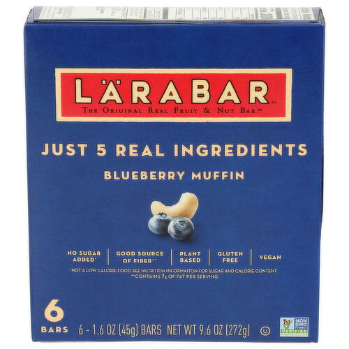 LARABAR Blueberry Muffin Bar Multipack - 1.6 Ounce - 6 Count