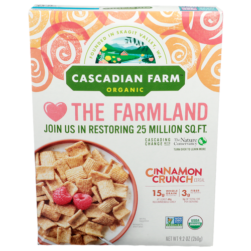 Cascadian Farm Organic Cinnamon Crunch Cereal - 9.2 Ounce
