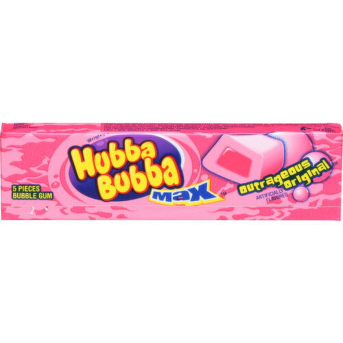 Hubba Bubba Gum Max Origl 5 Pc - 5 Count