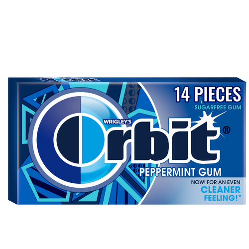 Orbit Sugar Free Peppermint Chewing Gum - 14 Count
