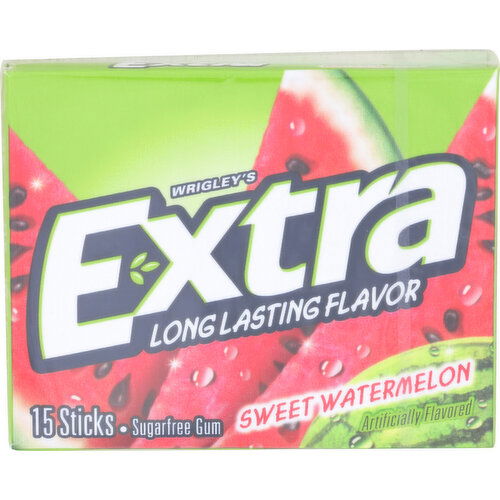 Extra Gum Sweet Watermelon Slim Pk - 15 Count