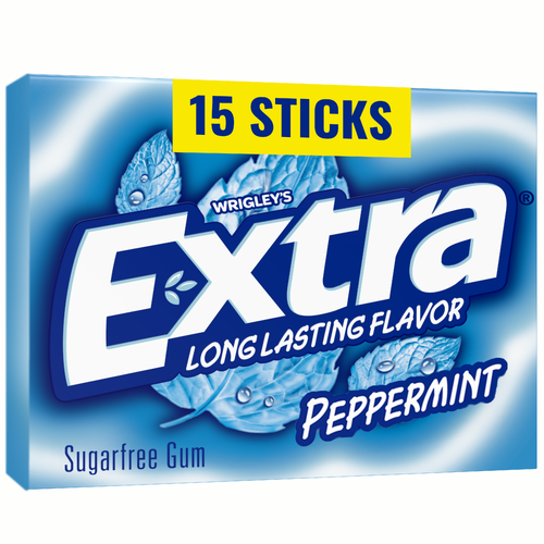 Extra Sugar Free Peppermint Gum - 15 Count Image 1 of 4