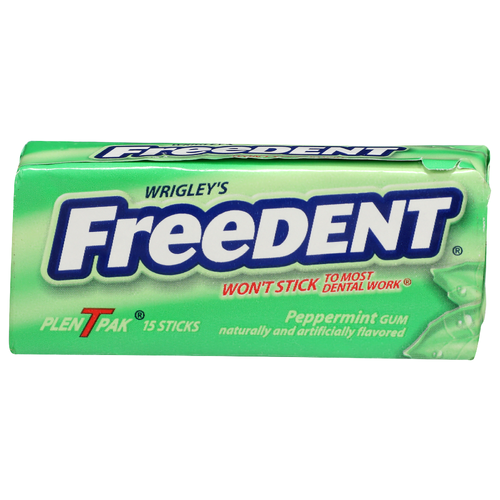 Wrigley's Freedent Peppermint Gum - 15 Count