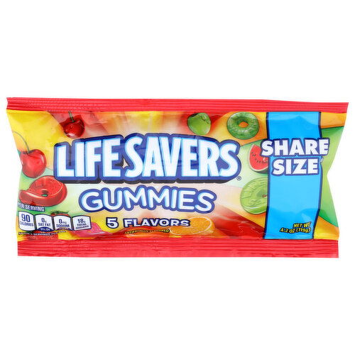 Lifesavers 5 Flavors Share Size Gummies - 4.2 Ounce