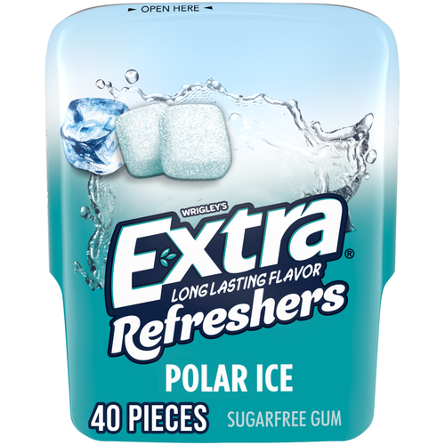 Extra Refreshers Sugar Free Polar Ice Gum - 40 Count Image 1 of 4