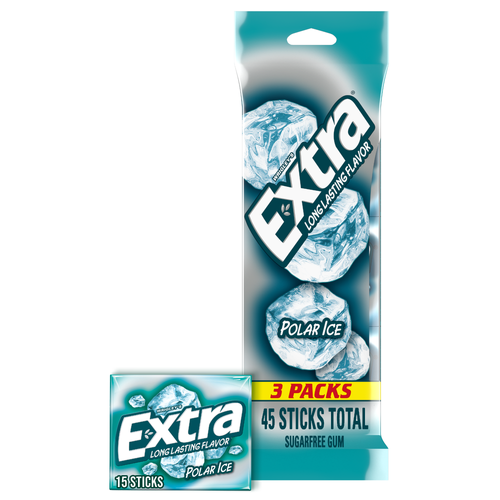 Extra Sugar Free Polar Ice Chewing Gum - 45 Count