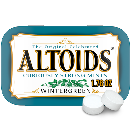 Altoids Wintergreen Breath Mints, Tin - 1.76 Ounce