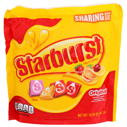 Starburst Original Strawberry, Lemon, Orange & Cherry Fruit Chews - 15.6 Ounce