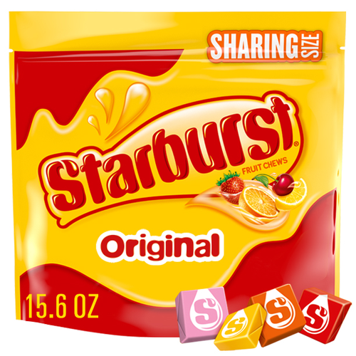 Starburst Chewy Candy, Sharing Size, Individually Wrapped Fruit Chews Resealable Bag - 15.6 Ounce