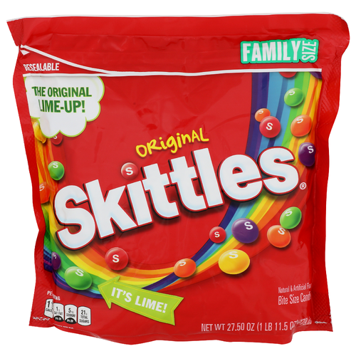 Skittles Original Family Size Bite Candies - 27.5 Ounce