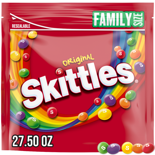 Skittles Original Chewy Candy, Family Size, Bag - 27.5 Ounce