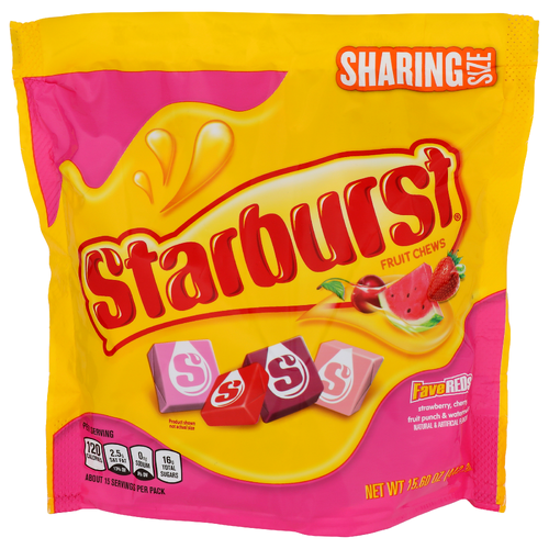 Starburst Favereds Strawberry, Cherry Fruit Punch & Watermelon Chews - 15.6 Ounce