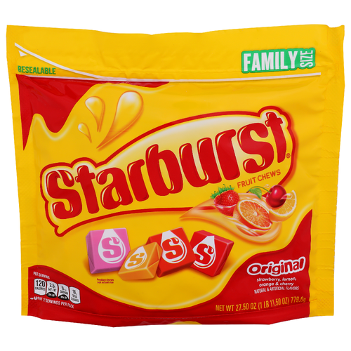 Starburst Original Strawberry, Lemon, Orange & Cherry Fruit Chews - 27.5 Ounce