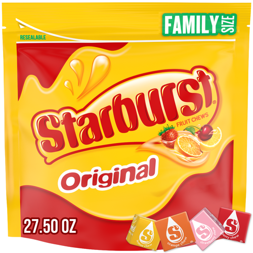 Starburst Original Chewy Candy, Family Size, Resealable Bulk Bag - 27.5 Ounce