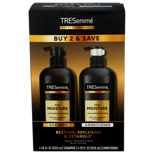 Tresemme Moisture Rich Shampoo + Conditioner - 1 Each