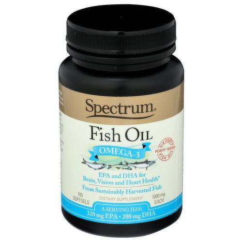 Spectrum Fish Oil OMG3 - 100 Count