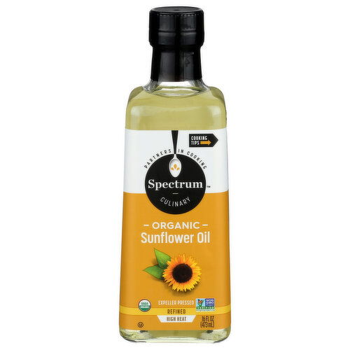 SPECTRUM Organic Sunflower Oil - 16 Fluid Ounce