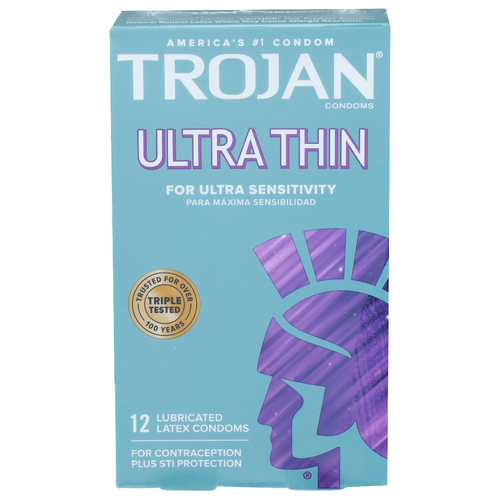 Trojan Ultra Thin Condoms - 12 Count