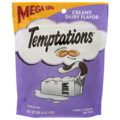 Temptations Creamy Dairy Classic Crunchy And Soft Cat Treats - 180 Gram Image 1 of 4