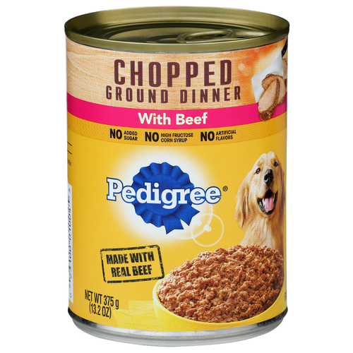 Pedigree With Beef Chopped Ground Dinner - 13.2 Ounce