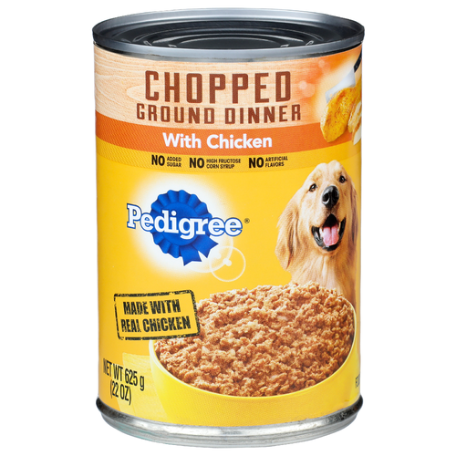 Pedigree Chopped Ground Dinner Food For Dogs Chicken - 22 Ounce