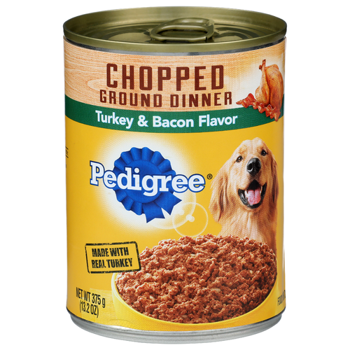 Pedigree Turkey & Bacon Chopped Ground Dinner - 13.2 Ounce