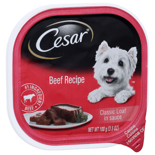 Cesar Beef Recipe Classic Loaf In Sauce Canine Cuisine - 3.5 Ounce