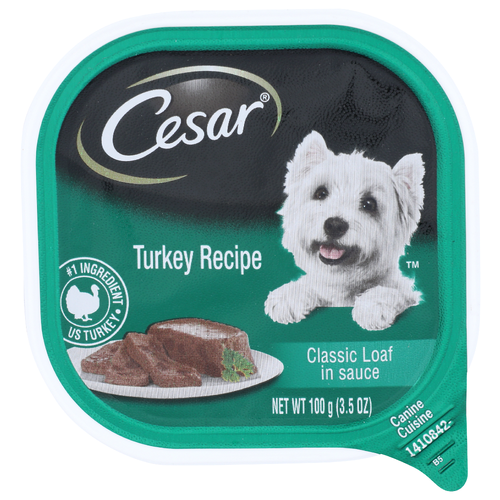 Cesar Turkey Recipe Classic Loaf In Sauce Canine Cuisine - 3.5 Ounce