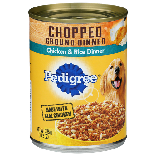 Pedigree Chicken & Rice Dinner Chopped Ground - 13.2 Ounce