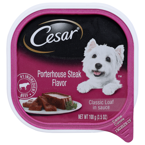 Cesar Porterhouse Steak Flavor Classic Loaf In Sauce - 3.5 Ounce