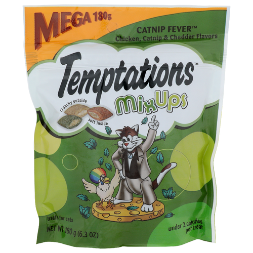 Temptations Mix Ups Chicken, Catnip & Cheddar Fever - 6.3 Ounce
