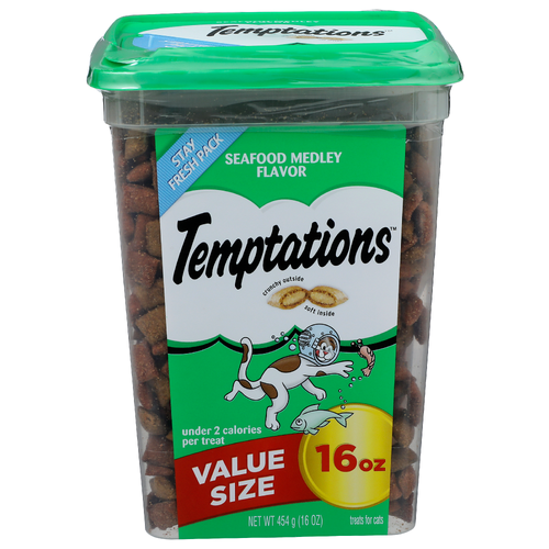 Temptations Seafood Medley Treats For Cats - 16 Ounce